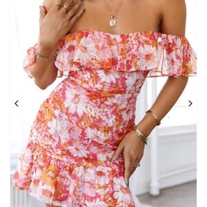 Hello Molly Flowers On My Mind Floral Mini Dress Size Extra  Small
